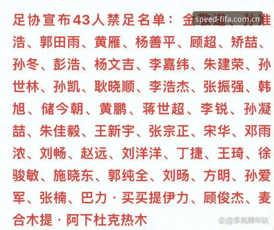 世界杯官网2026入口 解读足协第三批禁足名单的17个关键点:从世界杯官网2026入口看中国足球的变革之路